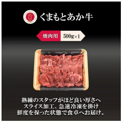 GI　くまもとあか牛　焼肉　500g(美里町)【配送不可地域：離島】【1727268】
