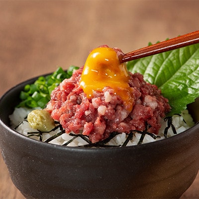 「熊本特産」馬刺しユッケ2種とネギトロの食べ比べセット(美里町)【配送不可地域：離島】【1606127】