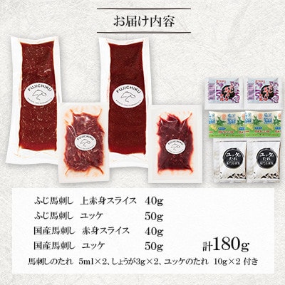 「熊本特産」切れてる馬刺し4種セット(美里町)【配送不可地域：離島】【1606150】