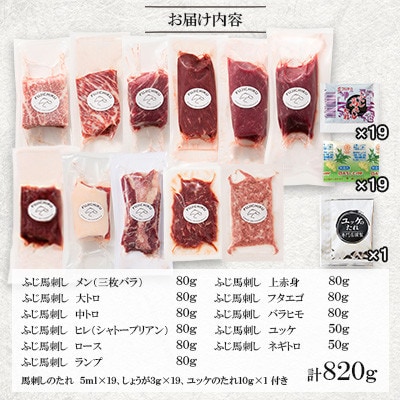 「熊本特産」フジチクオリジナル ふじ馬刺し堪能セット(美里町)【配送不可地域：離島】【1607947】