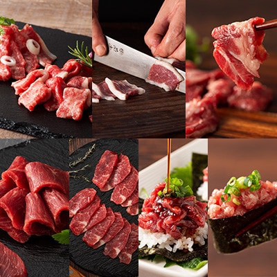 フジチクオリジナル 希少部位と贅沢なふじ馬刺し厳選セット(美里町)【配送不可地域：離島】【1607959】