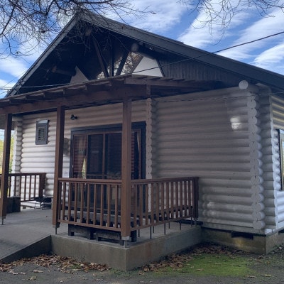 美里の森キャンプ場ガーデンプレイス　フォレストロッジ・デラックス【バス・トイレ別】(10人用)利用券【1697567】