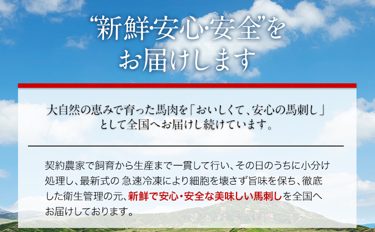 馬刺し5種バラエティーセット 500g (上赤身300g/ハツ50g/サガリ50g/フタエゴ50g/コウネ50g) 醤油5袋/生姜5袋 玉屋商店《30 日以内に順次出荷(土日祝除く)》|JALふるさと納税|JALのマイルがたまるふるさと納税サイト