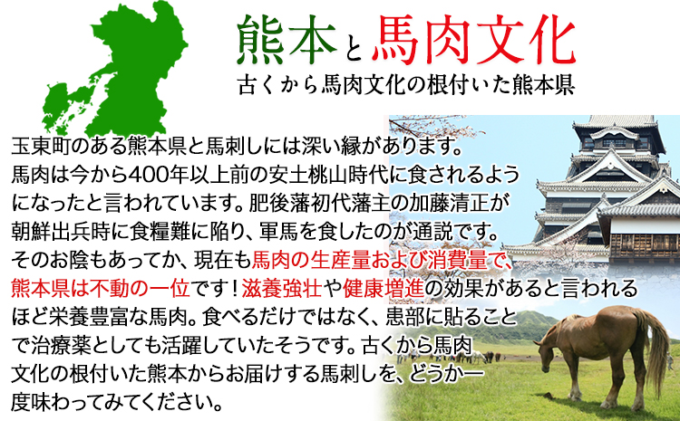 馬刺し4種の盛り合わせ《7-14営業日以内に出荷予定(土日祝除く)》  熊本県 玉名郡 玉東町 馬刺し 送料無料 肉