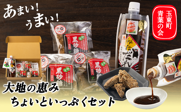 青葉の会 大地の恵みちょいといっぷくセット《30日以内に出荷予定(土日祝除く)》黒砂糖 秘伝だれ