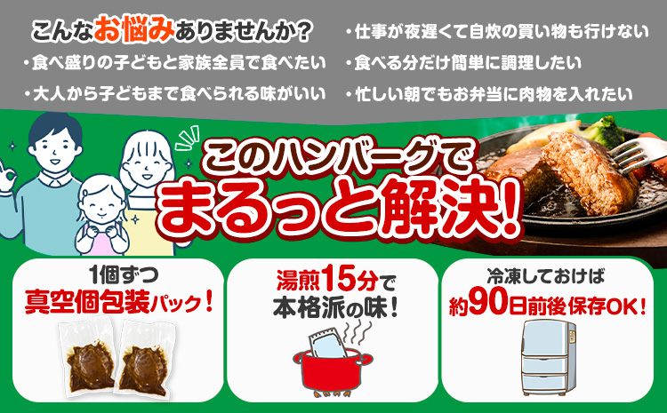 ハンバーグ 大容量！たっぷり 23個 入り 《30日以内に出荷予定(土日祝除く)》冷凍 大容量 23個 あか牛 国産 肉 牛肉 豚肉 鶏肉 クール便 温めるだけ 小分け 簡単 調理 特製 惣菜 デミグラスソース 湯煎 人気 子供 熊本県 玉東町