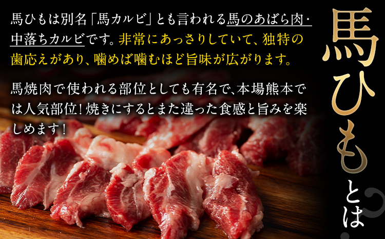 馬ひも 馬刺し用 320g(80g×4袋) 《7-14営業日以内に出荷予定(土日祝除く)》 熊本県 玉東町 肉 馬ひも 馬肉