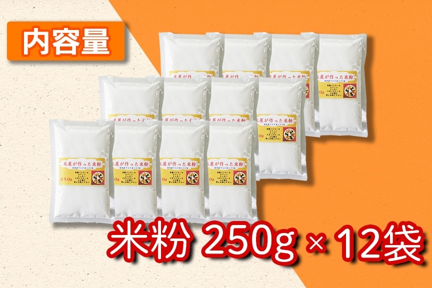 【マイスターのいるお店】お米屋さんの作った米粉 250g×12 100％ コメ こめ うるち 国産 パン スイーツ 洋菓子 和菓子 菓子 ケーキ グルテンフリー
