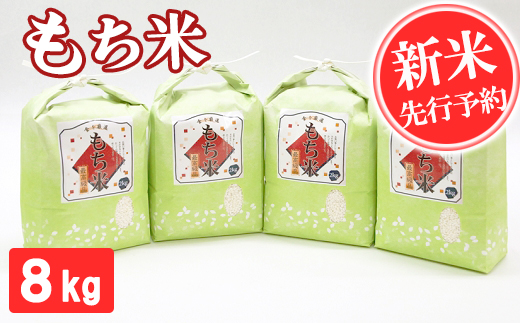 【令和7年産】もち米 8kg 精米 熊本県 南関町産 産地直送 餅 赤飯 おこわ 12月初旬よりお届け