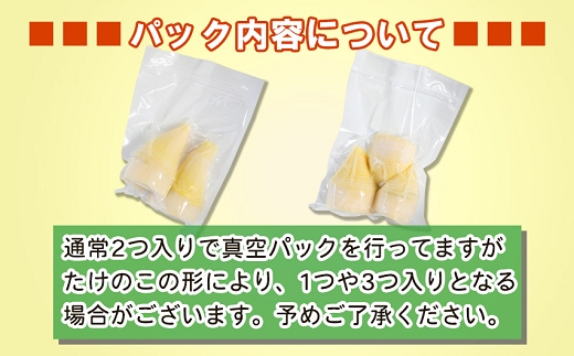 【先行受付】無添加たけのこ水煮 計900g(300g×3袋) 令和8年産 4月上旬から 熊本県 南関町産 春 新鮮 惣菜 小分け 和食 筍 タケノコ