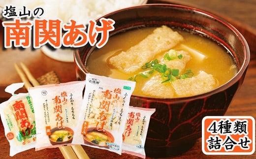 《熊本の伝統食》塩山の南関あげ4種詰合せ