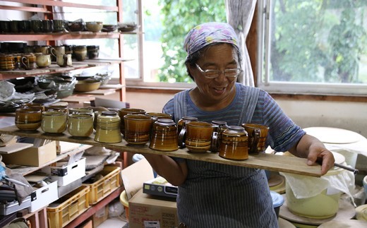 小代焼岱平窯 カップセットC