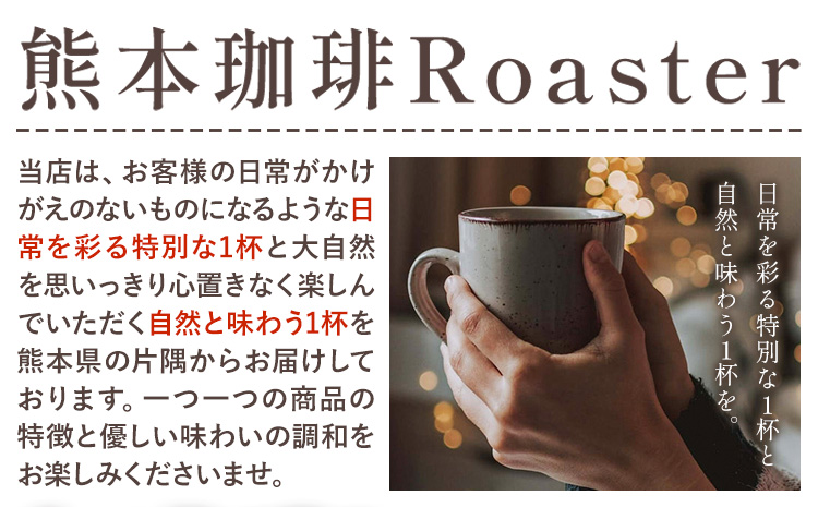 コーヒー 手回し自家焙煎珈琲 季節の珈琲 400g 熊本珈琲Roaster《30日以内に出荷予定(土日祝除く)》熊本県 長洲町 コーヒー 豆 コーヒー豆