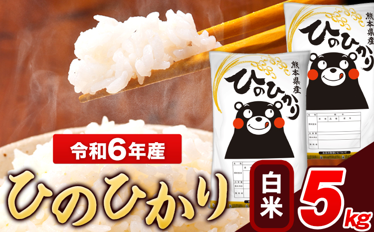 米 令和6年産 ひのひかり 白米 5kg [1月中旬-1月末頃出荷予定] 5kg×1袋 熊本県産 米 精米 ひの 長洲町