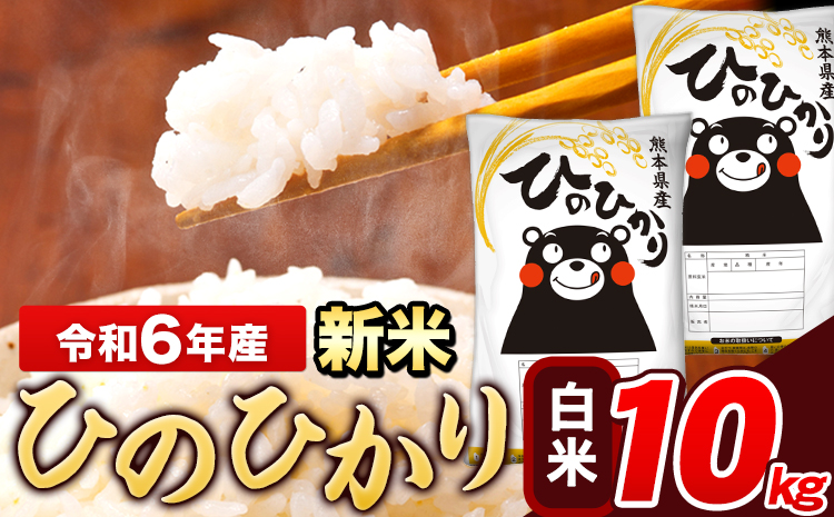 米 令和6年産 新米 ひのひかり 白米 10kg 《11月-12月より出荷予定》 5kg×2袋 熊本県産 米 精米 ひの 長洲町