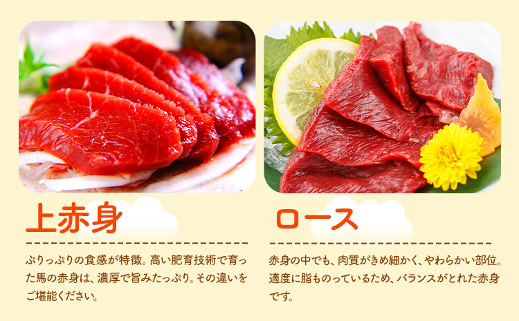 馬刺し 馬刺し 6種 食べ比べ 280g 株式会社利他フーズ《30日以内に出荷予定(土日祝除く)》 上赤身 中トロ 大トロ ふたえご ロース たてがみ 希少部位 国産 冷凍 生食用 肉 馬肉 ふるさと納税馬刺し 送料無料 馬刺 ばさし 名物