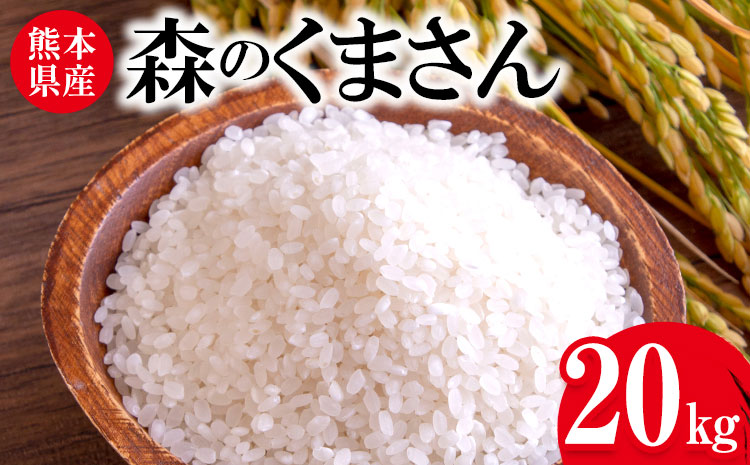 令和7年産 森のくまさん 20kg 株式会社羽根《60日以内に出荷予定(土日祝除く)》熊本県 長洲町 熊本県産 白米 精米 森くま もりくま 米
