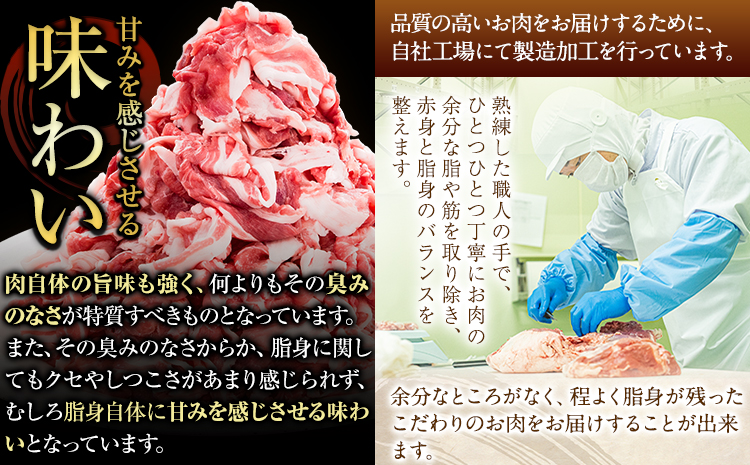 【12ヶ月定期便】豚肉 切り落とし 切り落とし 2セット 1.8kg 豚 細切れ こま切れ 豚こま 豚小間切れ 豚しゃぶ 小分け 訳あり 訳有 うまかポーク 傷 規格外 ぶた肉 ぶた 真空パック 数量限定 簡易包装 冷凍 定期便 《申し込み翌月から発送》