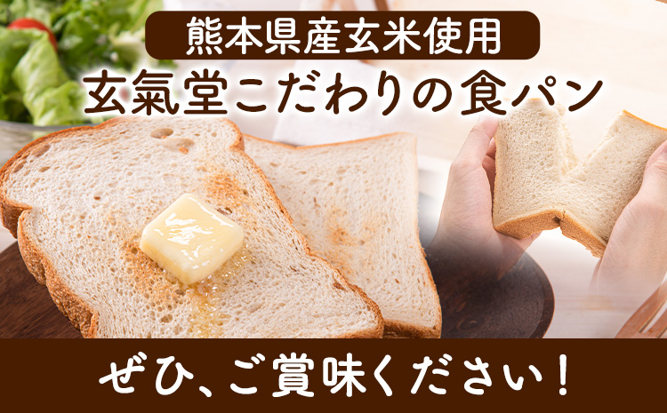 玄米80食パン4斤セット 玄氣堂《60日以内に出荷予定(土日祝除く)》 熊本県 菊池郡 大津町 食パン パン 玄米 玄米パン 冷凍便