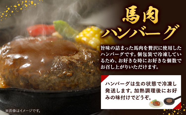 馬肉 ハンバーグ 150g × 10個 桜屋 《30日以内に出荷予定(土日祝除く)》 熊本県 大津町 送料無料 肉 馬肉 ハンバーグ 惣菜 小分け 送料無料