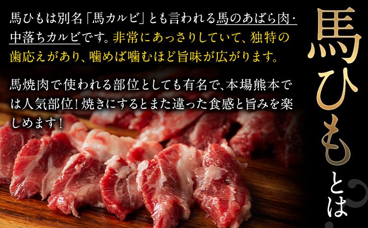 馬ひも 馬刺し用 320g (80g×4袋) 《7-14営業日以内に出荷予定(土日祝除く)》 熊本県 大津町 肉 馬ひも 馬肉