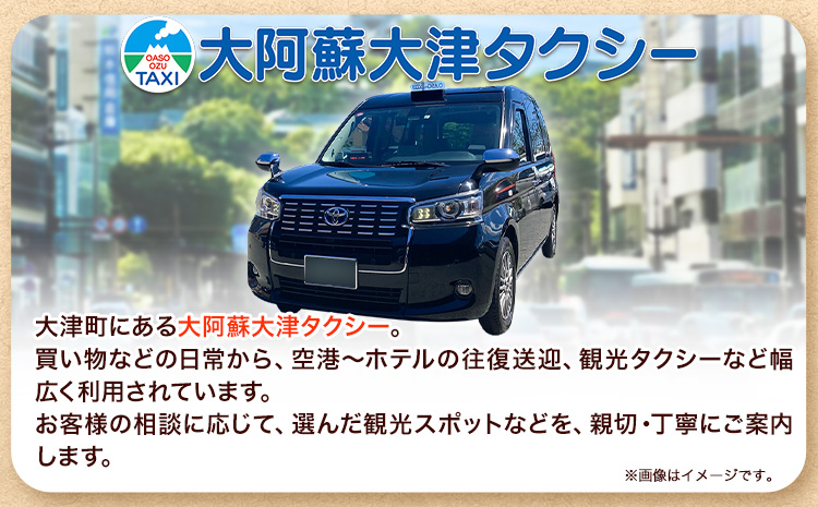 大阿蘇大津タクシー 観光タクシー 5時間貸切券 肥後おおづ観光協会 《45日以内に出荷予定(土日祝除く)》 熊本県 大津町 タクシー 貸切券 旅行 観光 熊本観光 家族旅行