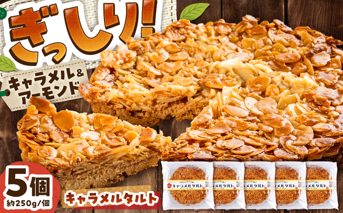 手作りキャラメルタルト 5個セット (約直径15cm×5)【有限会社さんふれあ】 [BHAK014]