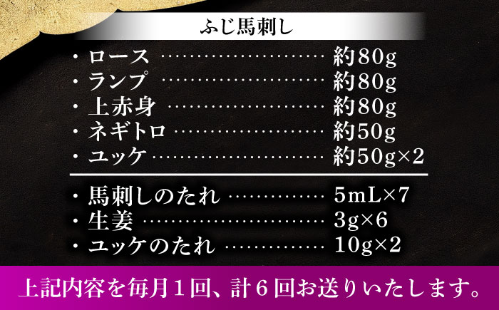 【全6回定期便】「本場・熊本の味」 上級赤身3種とユッケネギトロの詰め合わせ 3892【株式会社フジチク】 [BHAD070]