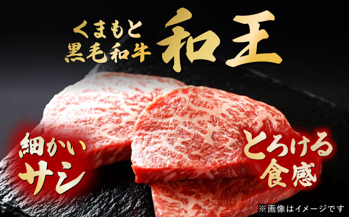 くまもと黒毛和牛 ｢和王｣ サーロインステーキ ・ ｢和王｣ ミスジステーキ 食べ比べセット 計約350g (各1枚) / 牛肉 和王 黒毛和牛 サーロイン ミスジ 熊本県 菊陽町 【菊池地域農業協同組合】 [BHBQ019]