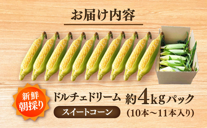 【先行予約】【2026年5月下旬より順次発送】スイートコーン(ドルチェドリーム)約4kg【なかむら農園】 [BHCJ002]