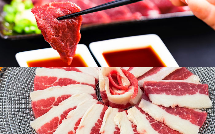 【冷蔵】純国産馬 馬刺し食べ比べセット計約260g(赤身/約70g フタエゴ/約70g 霜降り/約70g タテガミ/約50g) / ばさし 馬刺 熊本馬刺し 熊本県 菊陽町【株式会社古閑ファーム】 [BHDF009]