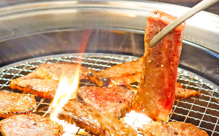【全12回定期便】熊本和牛あか牛カルビ焼肉用 約400g / 菊陽町 あかうし 熊本県 肉 にく niku ブランド 旨み【有限会社　三協畜産】 [BHAS044]