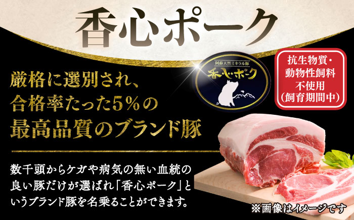 【香心ポーク】 ロースステーキ 厚切り 5枚 セット(計約750g)【有限会社コーシン】 [BHAH007]