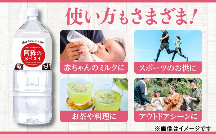 【全6回定期便】 阿蘇のメイスイ 2L 計12本(6本×2ケース) 天然水 水 ミネラルウォーター 備蓄 熊本 菊陽町【丸富産業株式会社】 [BHDG029]