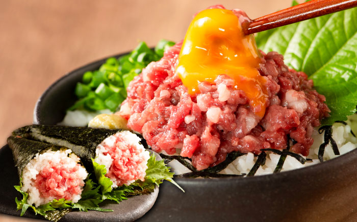 【全12回定期便】【熊本特産】馬刺しユッケ2種とネギトロの食べ比べセット 3888【株式会社フジチク】 [BHAD059]