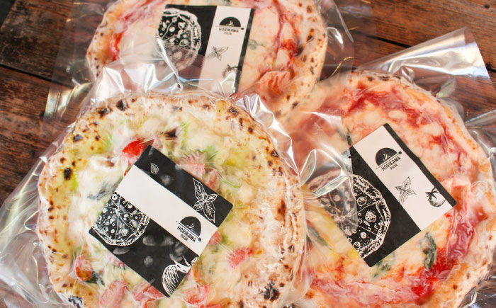 【 ナポリピッツァ専門店が作る薪窯焼き 冷凍 ピッツァセット 】王道 マルゲリータ ×2枚、フレッシュトマトとバジルソースでさっぱり マルゲリータ・ビアンカ ×1枚【堀川ピッツァ】 [BHBV013]