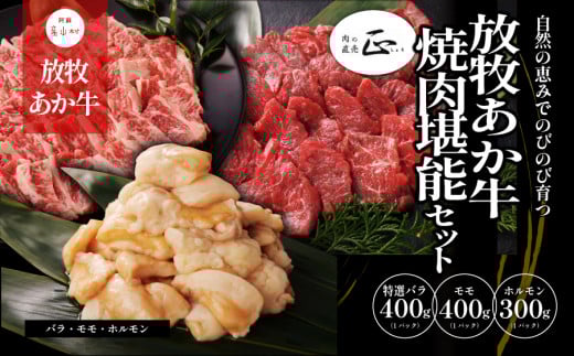 阿蘇うぶやま村の放牧あか牛焼肉堪能セット《60日以内に出荷予定(土日祝除く)》