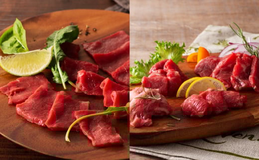 「熊本特産」赤身馬刺し3種とネギトロの詰め合わせ《30日以内に出荷予定(土日祝除く)》				