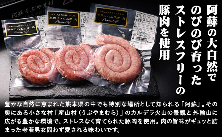 阿蘇 大自然のおくりもの ぐるぐるウインナー 焼肉正 ウインナー ソーセージ 人気 ギフト 詰め合わせ 贈り物 お中元 お歳暮 贈答 熊本 阿蘇 産山村 送料無料《60日以内に出荷(土日祝除く)》【配送不可地域あり】