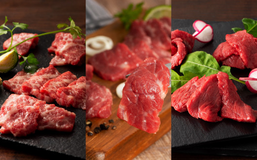 「本場・熊本」霜降り馬刺しと赤身の贅沢6種セット《30日以内に出荷予定(土日祝除く)》		