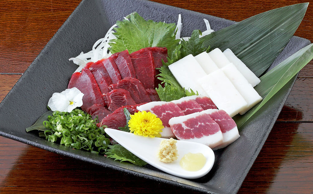 熊本 馬刺し 3種盛り150g （赤身・コーネ・フタエゴ 各50g×1）馬肉 馬刺 ばさし 赤身 コーネ フタエゴ 食べ比べ 