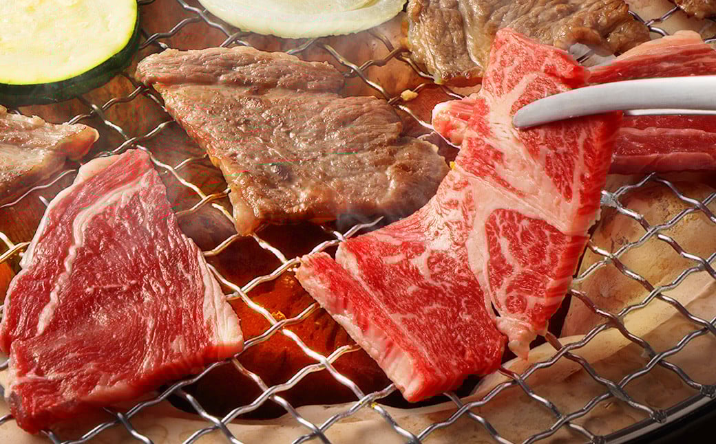 【3ヶ月定期便】あか牛焼き肉用カット（バラ、ロース） 約500g 計約1,500g 赤牛 あか牛 牛肉 熊本 バラ ロース カット肉 定期便 熊本県 西原村 冷凍