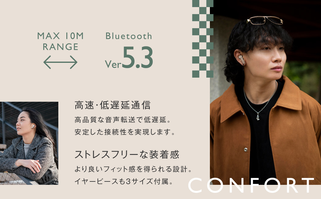 ã¯ã€ã€ã¬ã¹ã€ã€ãã³ ã°ã¬ãŒ ã«ãã«å Bluetooth Ver.5.3 ãæ¥æ¬è£œããã€ãºãã£ã³ã»ãªã³ã° iPhone Android ã¹ãã ãã€ã¯ é話 ãããã»ãã ãïŒLessã