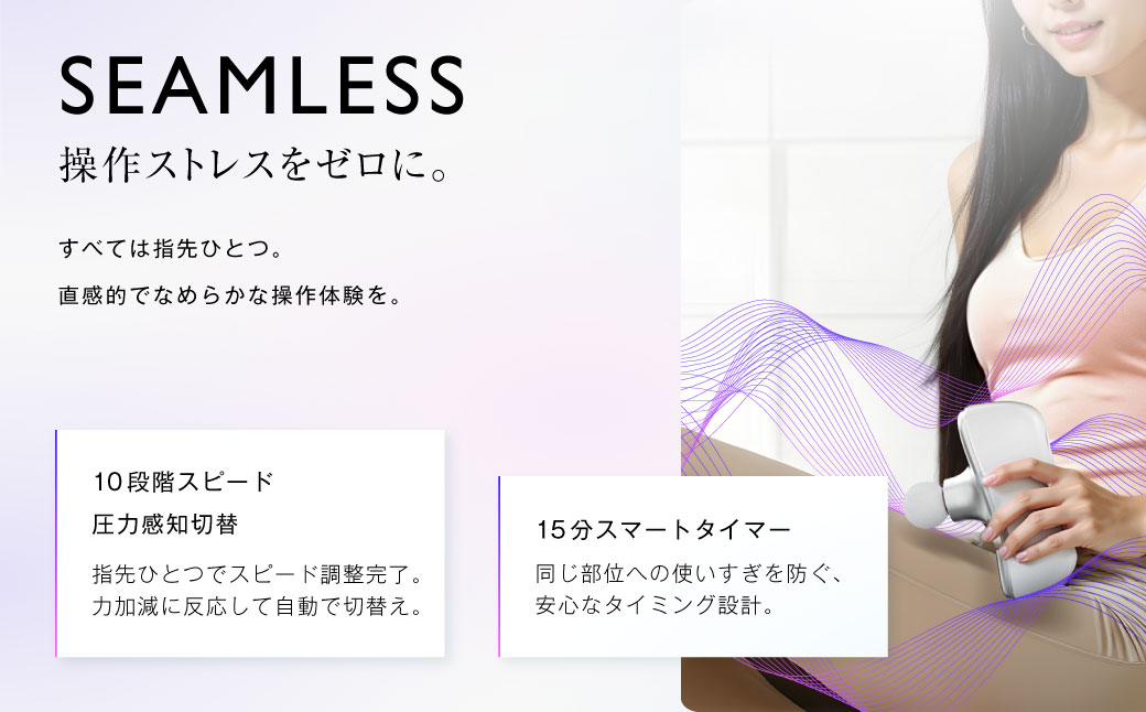 ハンドガンマッサージャー  【2年保証】 ／ 日本製 軽量 小型 ミニ ボディケア 背中 肩 首 足 肩甲骨 腰 マッサージ マッサージガン 筋膜リリースガン Type-C 【&Less BEAUTY】