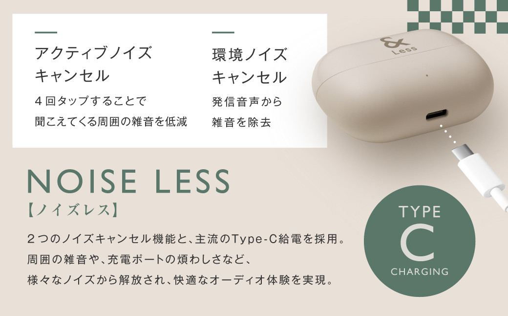 ã¯ã€ã€ã¬ã¹ã€ã€ãã³ ã°ã¬ãŒ ã«ãã«å Bluetooth Ver.5.3 ãæ¥æ¬è£œããã€ãºãã£ã³ã»ãªã³ã° iPhone Android ã¹ãã ãã€ã¯ é話 ãããã»ãã ãïŒLessã