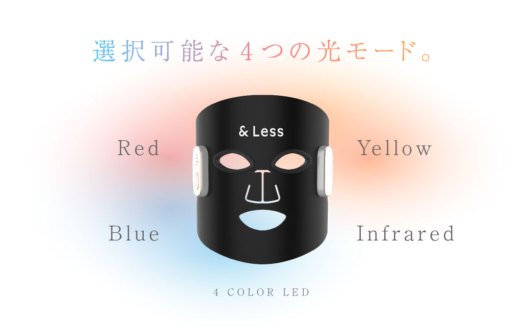 美肌LEDマスク 【2年保証】 ／ 日本製 シワ・毛穴ケア 光美顔器 LED