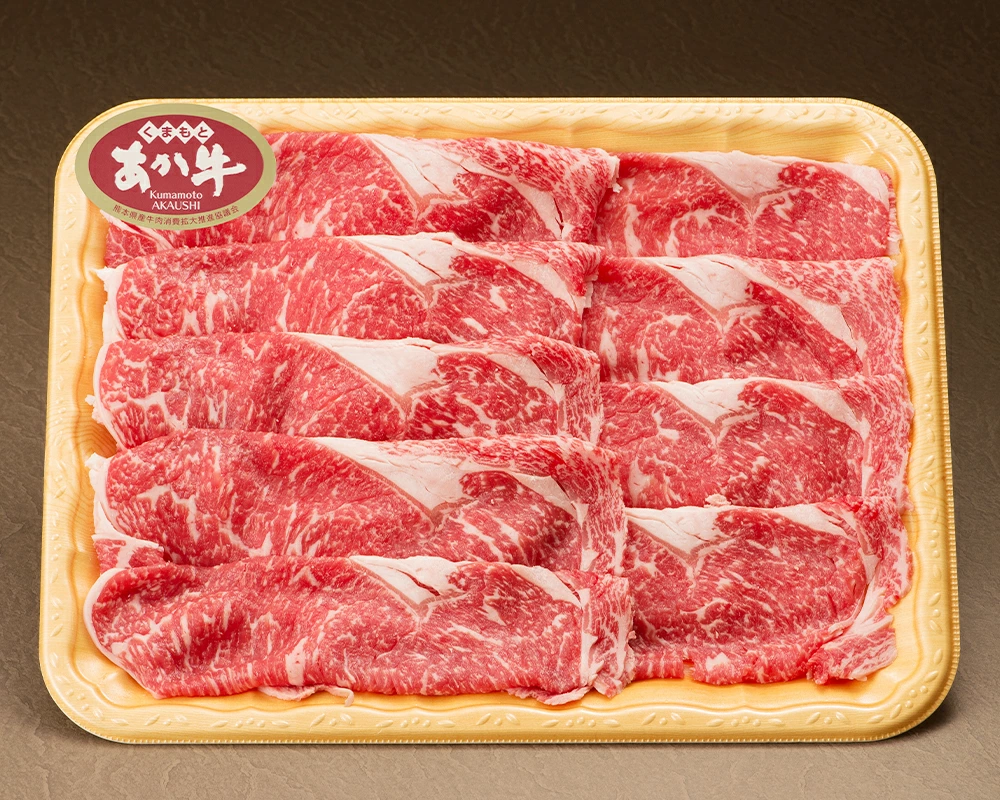 熊本県産 あか牛 ローススライス 300g 肉 お肉 牛肉 和牛 赤牛 褐毛和牛 ロース スライス すき焼き しゃぶしゃぶ