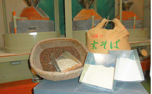 『金箔付き』自然豊かな南阿蘇の粗挽きそば8袋(16人前)／つゆ16食付き