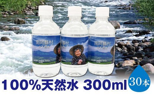 南阿蘇村天然水300mlペットボトル×30本（かなばあちゃんラベル）