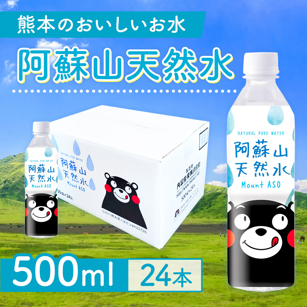 熊本のおいしいお水 阿蘇山天然水 500ml 1ケース(24本入) CA001